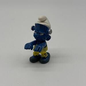 Schleich Smurf Halloween Frankenstein Figurine Peyo PVC Toy 2005 VINTAGE